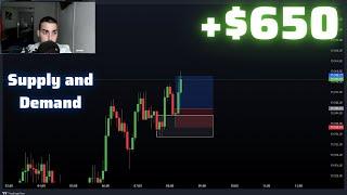 Day 32 - Trading Supply and Demand For a Living! ( +$650 )