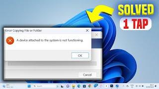 A device attached to the system is not functioning - Can't copy video from iphone to computer fixed
