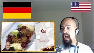 American Reacts To Alexander Herrmann | Wildschweinpflanzerl mit Brombeeren | German Video