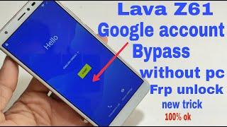 Lava Z61 Frp Unlock \ Google Account Bypass New Trick 100% ok