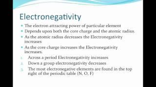 2 2 Electronegativity and ionisation energy