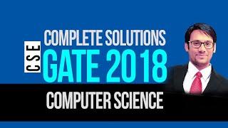 GATE 2018 Computer Science Answer key and Solutions