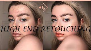 Simple High End Skin Retouching Photoshop Tutorials// skin texture.