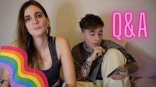 Honest Q&A as a lesbian / queer / non binary couple // coming out story // filmed on sony ZV E10