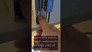 how to remove  ikea / maximera drawer easy tutorial