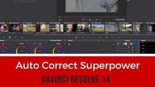 Auto Correct Superpower -DaVinci Resolve 14