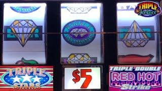 High Limit Slots! Big save WIN on Triple Double Red Hot Strike!