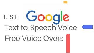 Free voice over with Google Text to Speech