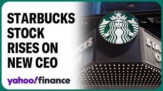 Starbucks stock rises on new CEO news