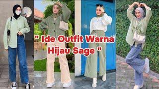 Ide Outfit Warna Hijau Sage Ootd