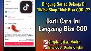 Cara mengatasi tiktok shop tidak bisa cod 100% Berhasil