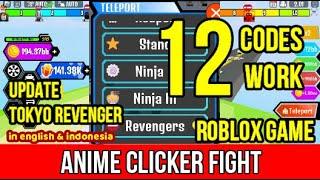 ALL CODES Anime Clicker Fight ROBLOX  Update Revenger January 22, 2023