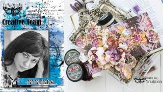 Colorful variation with flowers. Tutorial | Scrapbooking