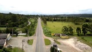 Flying DJI Mavic Pro over a Road in Brazil