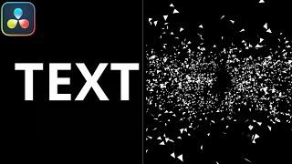 Create This AWESOME Shatter Text Effect in DaVinci Resolve | Particle Text Animation Tutorial