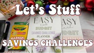 MONEY SAVINGS CHALLENGE 2021!  LET'S STUFF SAVING CHALLENGES! EASY SAVINGS CHALLENGES FOR BEGINNERS