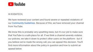 KudaTech YouTube Channel Terminate by YouTube? Ano nangyari? Bakit na banned?