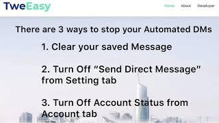 Stop Automated DMs Direct Message by Tweeasy.com