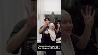 Rey Mbayang dan Dinda Hauw Empat Tahun Anniversary pernikahan