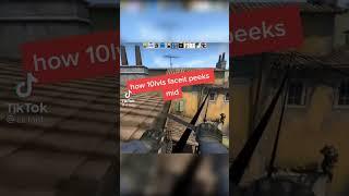 how 10 lvl faceit peeks mid on inferno csgo funny meme ксго мем мемы #shorts #csgo #cs #faceit