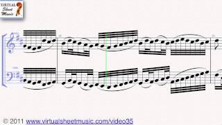 Johann Pachelbel's, Canon in D, Violin and Cello sheet music - Video Score