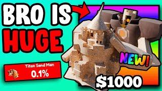 I GOT FIRST NEW TITAN SAND MAN!! (SUMMER UPDATE TOILET TOWER DEFENSE)