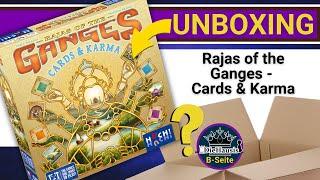 Rajas of the Ganges - Cards & Karma |  Unboxing Spiel von HUCH! | DieHausis B-Seite