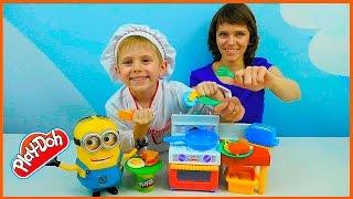 Плей До Кухня для детей и ребёнок Даник - Развивающее детское видео с набором Play Doh Kitchen
