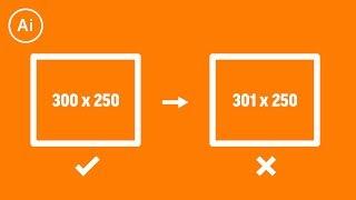 Remove One Extra Pixel from Artboard Export | Illustrator CC Tutorial