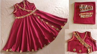 Angrakha Frock Cutting and Stitching  || Frock Cutting and Stitching Step by Step