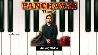 PANCHAYAT - Theme || PIANO (instrumental, notes, cover)