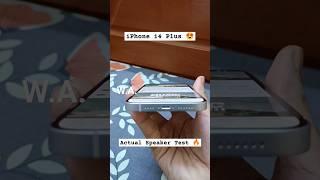 Actual Speaker Test  iPhone 14 Plus  #shorts #explore #apple #tech