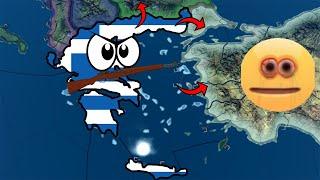 Playing as Greece in Hoi4 be like...