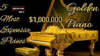 5 most expensive Pianos in world | Costliest Piano in the World | Golden Piano | Crystal Piano.