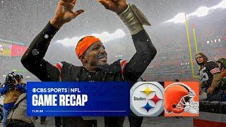 Browns freeze Steelers in snowy showdown on TNF | Game Recap