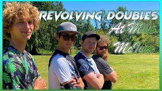 REVOLVING DOUBLES AT THE BEST COURSE EVER!? | W/Calvin Heimburg, Simon Lizotte, & Zach Melton