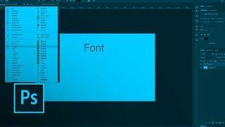 How to find the right font in Photoshop