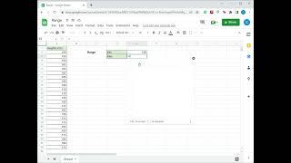 How to find range in Google Sheets