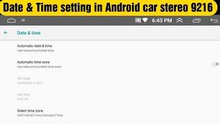 Date & Time setting in 9216 Android car stereo - [Step by Step] [Full Video] - Shekhar Maxxlink