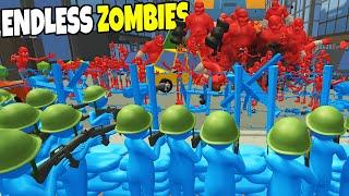 Endless Zombie Army Invasion Defense in NEW Battle Simulator! - Gummy Dummy Battles