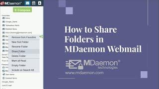 How to Share Folders in MDaemon Webmail