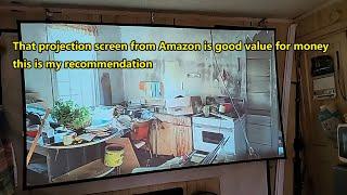 This is the 120-inch screen that I recommend to everyone after buying and using it on Amazon