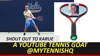 Shout Out to YouTube Tennis GOAT @Karue-Sell and Yonex Vcore 95 2023 1st Impressions @yonexcom