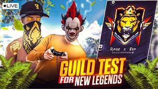  [LIVE] RAGE-ESP GUILD TEST HARDEST GUILDTEST 1VS3& PLAY WITH SUBSCRIBER FOR FUN #freefirelive