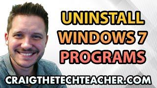 How To Uninstall Programs From Windows 7