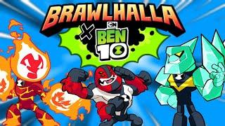 BEN 10 INVADES BRAWLHALLA!!! • 3 Epic Crossover Skins + Game Mode + Podium + MORE!!!