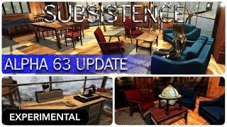 ALPHA 63 UPDATE - EXPERIMENTAL FIRST LOOK | Subsistence Gameplay | S7 238