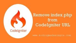 Remove index.php from url in the codeigniter