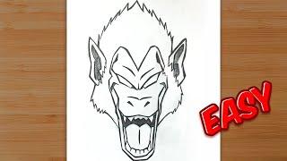 How to Draw Ozaru from Dragon Ball Z  Step by Step with Pencil - Easy Drawing ️