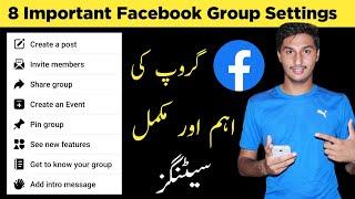 Facebook Group Settings|Facebook Group Settings Kaise Kare|Facebook Group Admin Settings